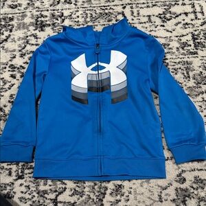 Under Armour Kids Bright Blue Zip-Up Hoodie